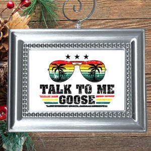 Top Gun Talk To Me Goose Retro Movie Memorabilia Christmas Tree‎ Ornament